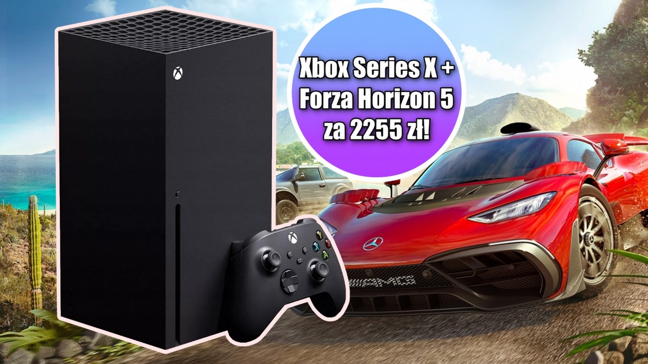 Xbox Series X Forza Horizon 5 Bundle w promocji za 2255 zł na Amazon.pl, źródło grafiki: Xbox Store, Xbox Game Studios.