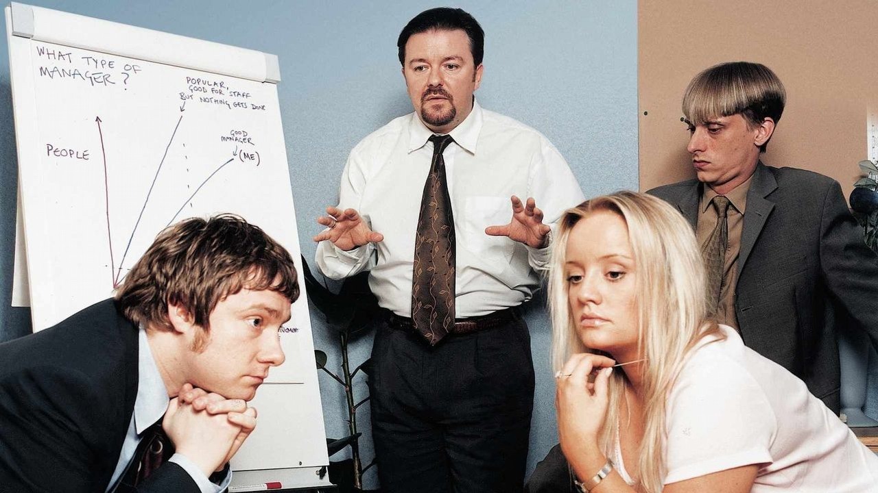 Remake The Office wcale nie powstaje, to po prostu inna wersja, źródło grafiki: The Office, Ricky Gervais, BBC, 2001..