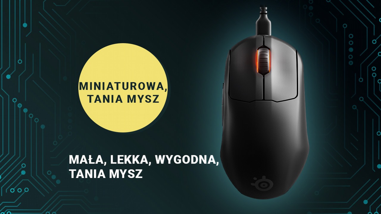 Mała mysz na kablu, która nie ustępuje lepszym.