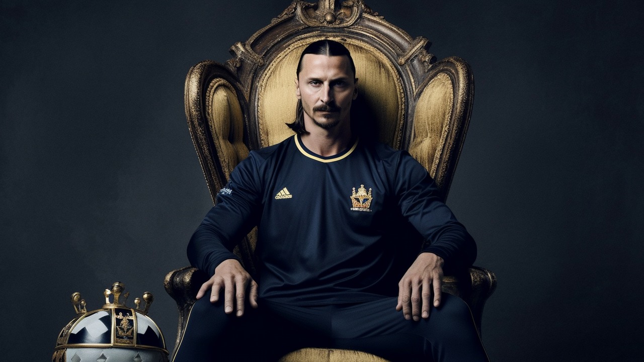 Zlatan Ibrahimović od FIFA 2002 do FIFA 23 - tak gwiazdę szwedzkiej piłki widziało EA, źródło grafiki: Źródło: Midjourney.
