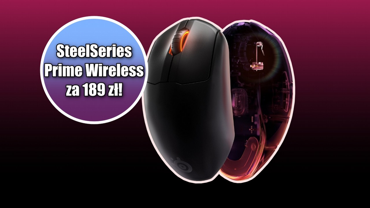 Bezprzewodowa mysz od SteelSeries w takiej promocji RTV Euro AGD nie zrujnuje Twojego budżetu, źródło grafiki: SteelSeries.