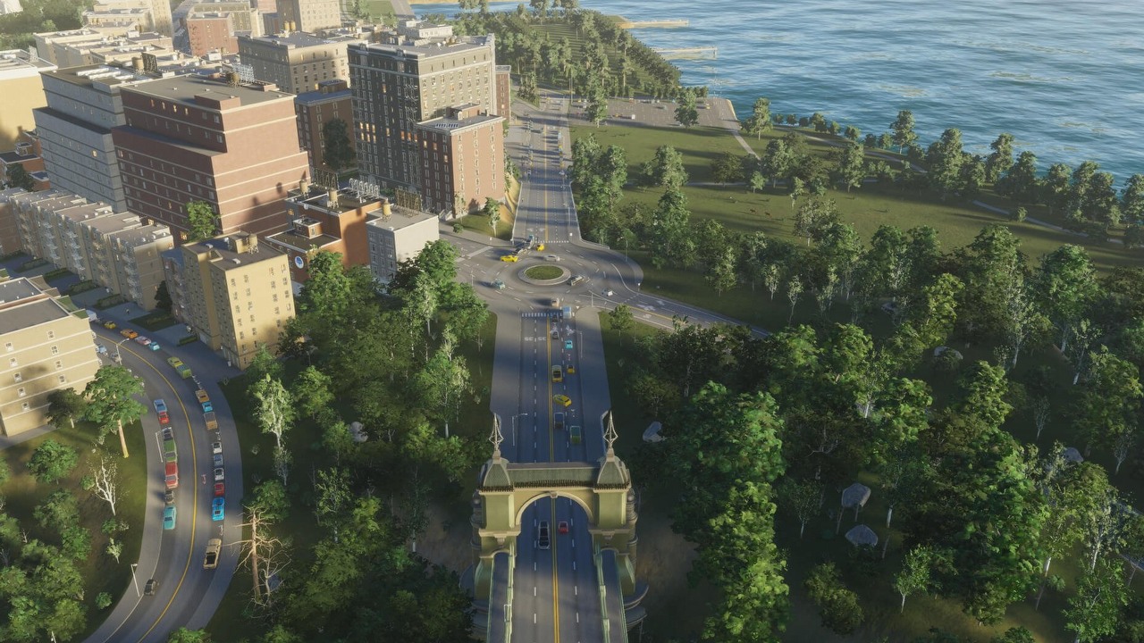 Drogi w Cities Skylines 2 w szczegółach; na takie zmiany liczyli gracze, źródło grafiki: Colossal Order / Paradox Interactive..