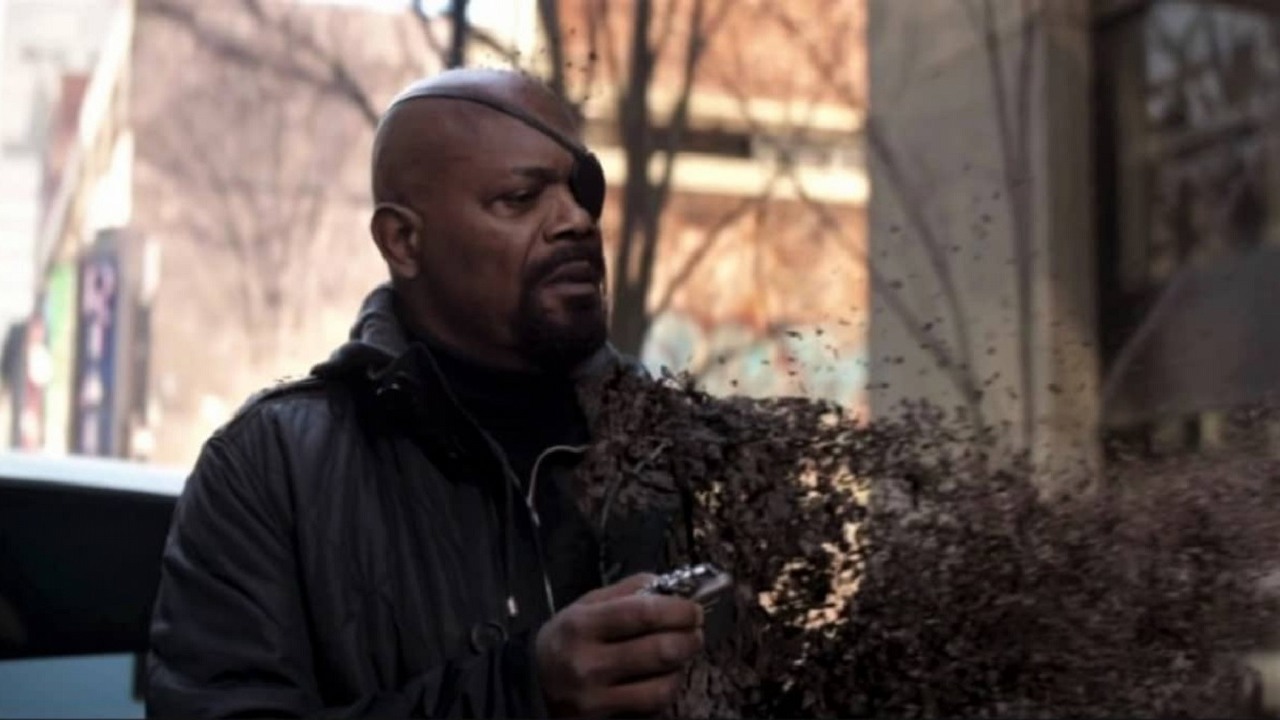 Samuel L. Jackson o tym, jak Fury zmienił się po blipnięciu. „Był wstrząśnięty”, źródło grafiki: Avengers: Wojna bez granic; Joe i Anthony Russo; Marvel Studios; 2018.