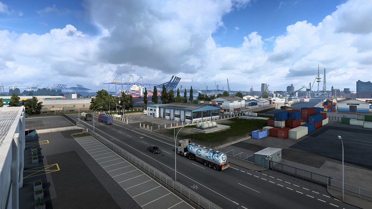 Aktualizacja 1.48 do ETS2 przebuduje drugie największe miasto Niemiec; zobacz film, źródło grafiki: SCS Software..