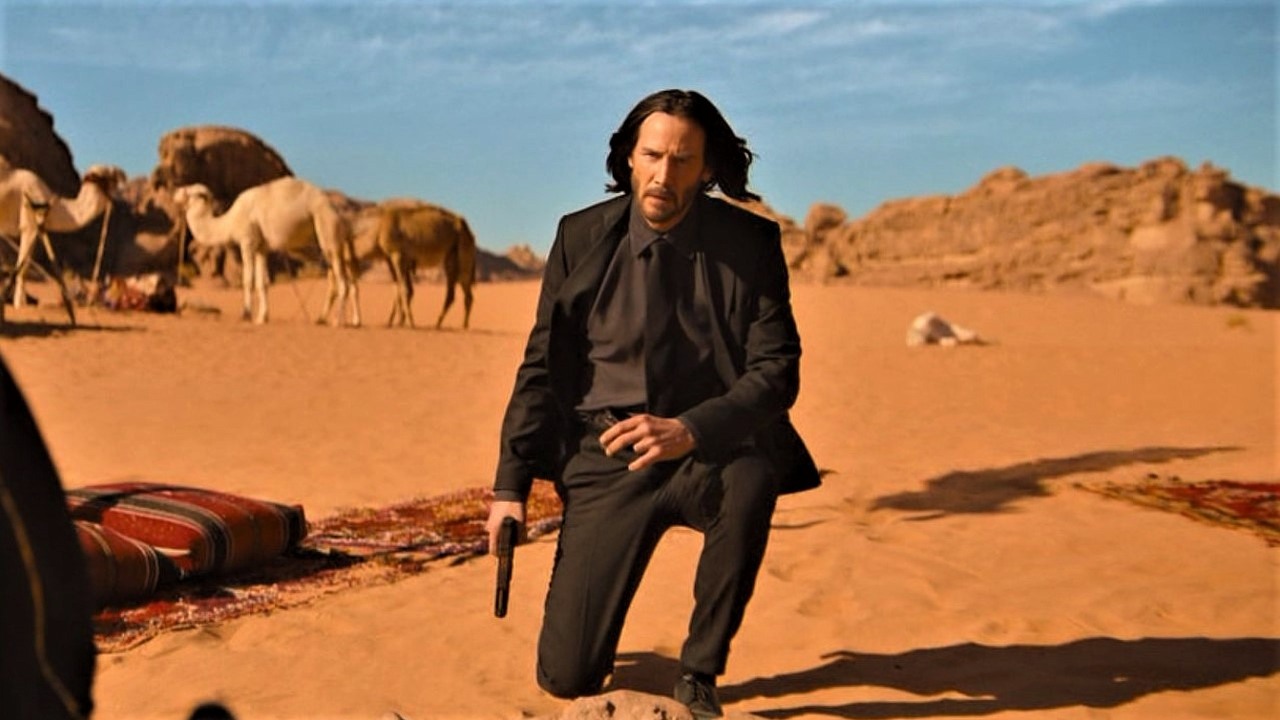 Powstaje wersja reżyserska Johna Wicka 4. Bohater pośle jeszcze więcej wrogów do piachu, źródło grafiki: John Wick 4, Chad Stahelski, Lionsgate, 2023.