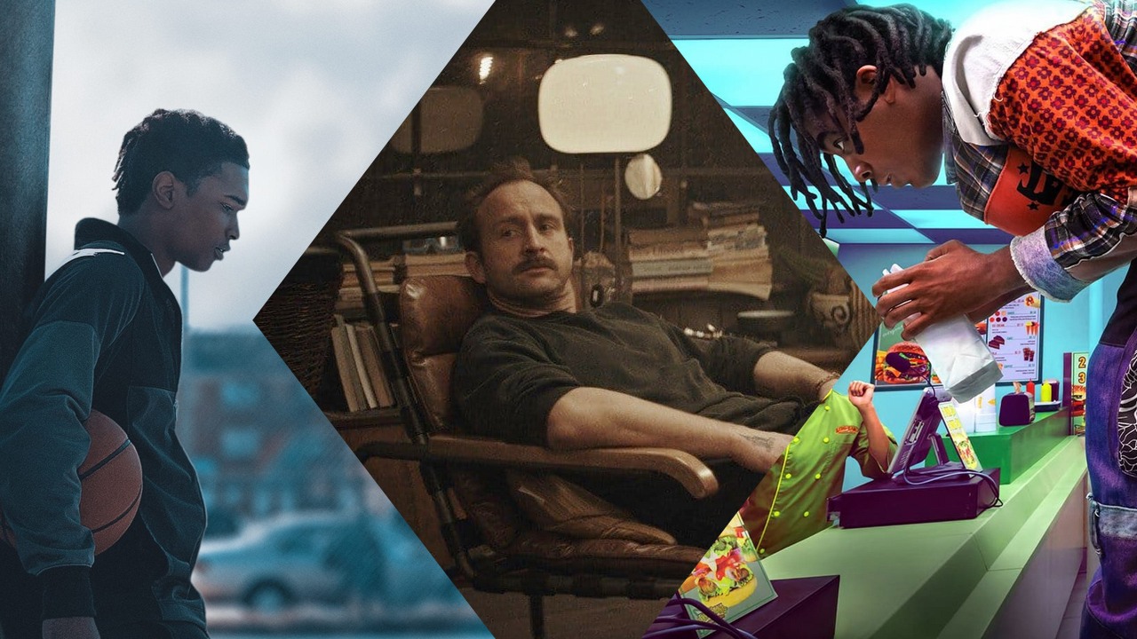Co obejrzeć na Prime Video, Apple TV Plus i SkyShowtime w weekend 23-25 czerwca 2023 roku, źródło grafiki: Swagger, Reggie Rock Bythewood, Apple TV+, 2022 / Warszawianka, Jacek Borcuch i Jakub Żulczyk, SkyShowtime, 2023 / Panna to mój znak, Boots Riley, Amazon Prime Video, 2023.