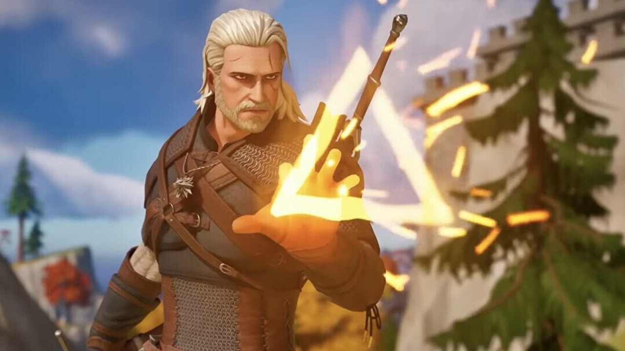Geralt już nie będzie sam w Fortnite, dołączają do niego Ciri i Yennefer, źródło grafiki: Epic Games.