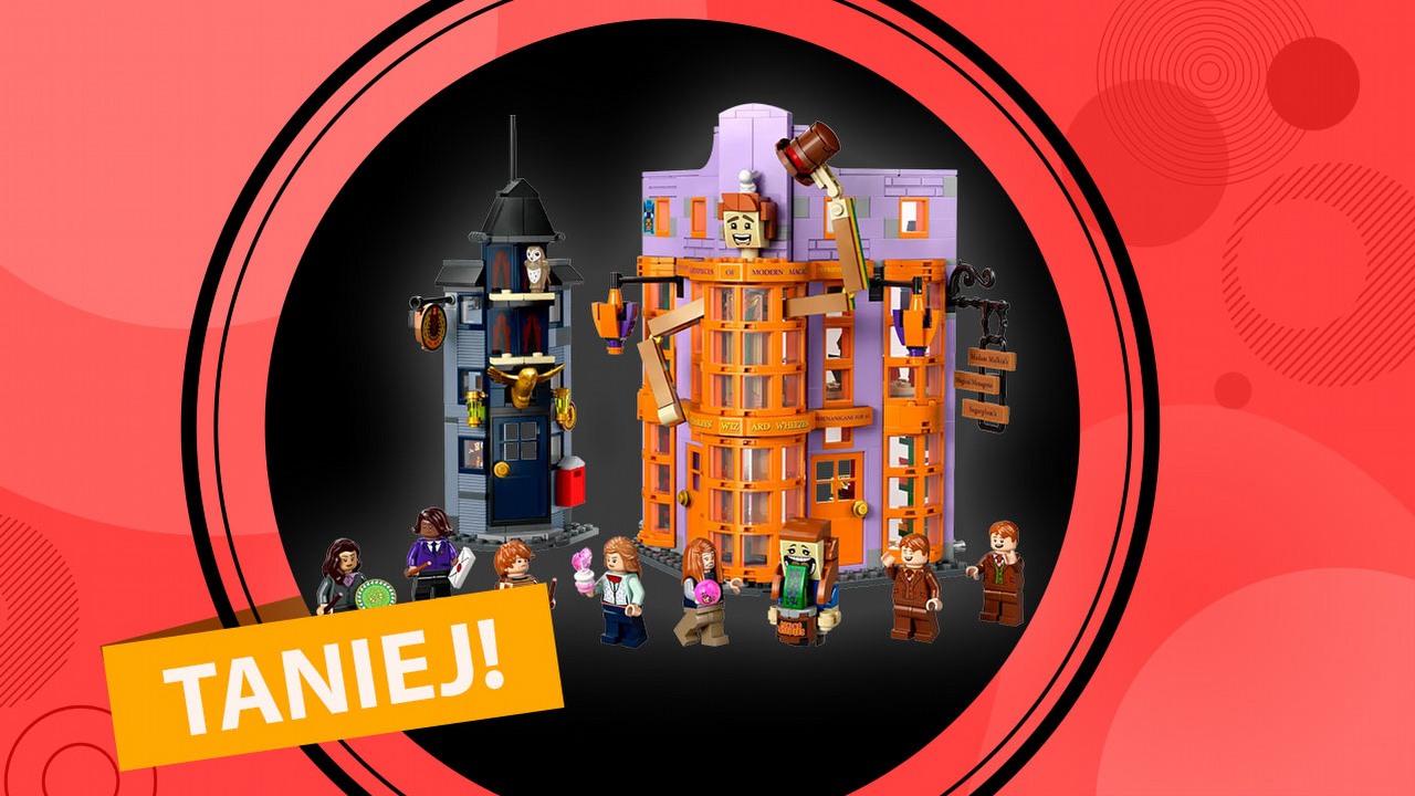 Możesz zostać właścicielem magicznego sklepu Weasleyów; ten rewelacyjny zestaw LEGO znajdziesz w promocji, źródło grafiki: LEGO, grafika promocyjna.
