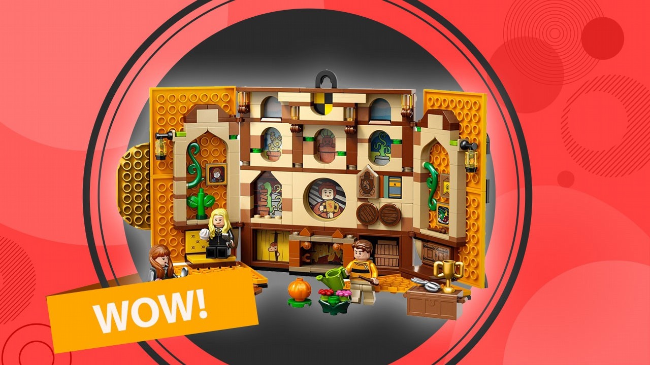 Dołącz do Hufflepuffu z niezwykłym zestawem LEGO, który możesz powiesić na ścianie; teraz w promocji Amazon.