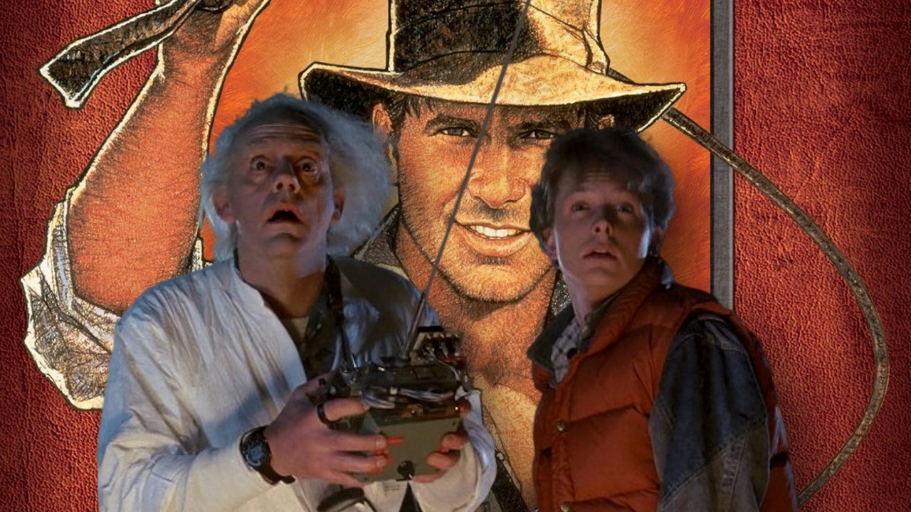 Ta słynna scena z Indiany Jonesa mogła znaleźć się w Powrocie do przyszłości ponad 20 lat wcześniej, źródło grafiki: Indiana Jones i Poszukiwacze zaginionej Arki, Steven Spielberg, Lucasfilm, 1981 / Powrót do przyszłości, Robert Zemeckis, Amblin Entertainment, 1985.