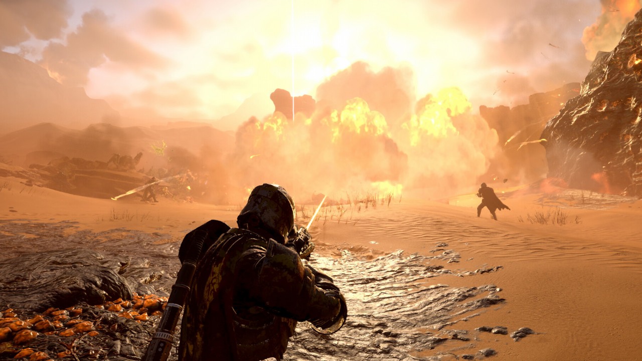 Helldivers 2 na efektownym gameplay trailerze; to sequel świetnego „ekskluzywa” Sony, źródło grafiki: Arrowhead Game Studios.