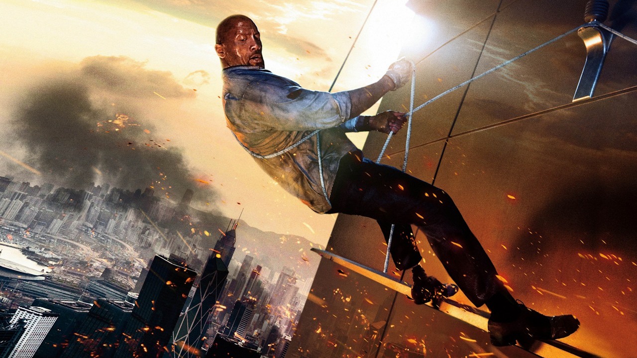 Jeden z ostatnich gorszych filmów Dwayne'a Johnsona został hitem Netflixa, także w Polsce, źródło grafiki: Drapacz chmur, Rawson Marshall Thurber, Legendary Pictures, 2018..