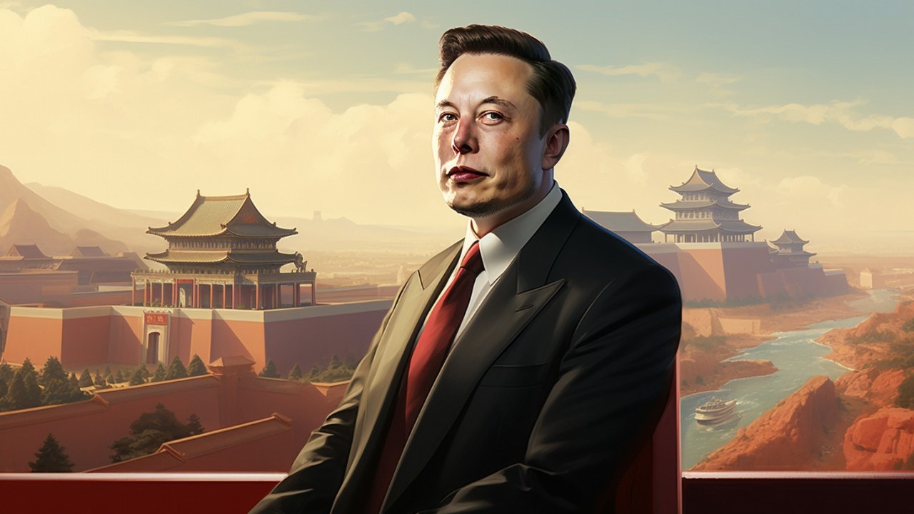 Elon Musk chwali Chiny i docenia ich „troskę o ludzkość” jeśli chodzi o podejście do AI, źródło grafiki: Midjourney.