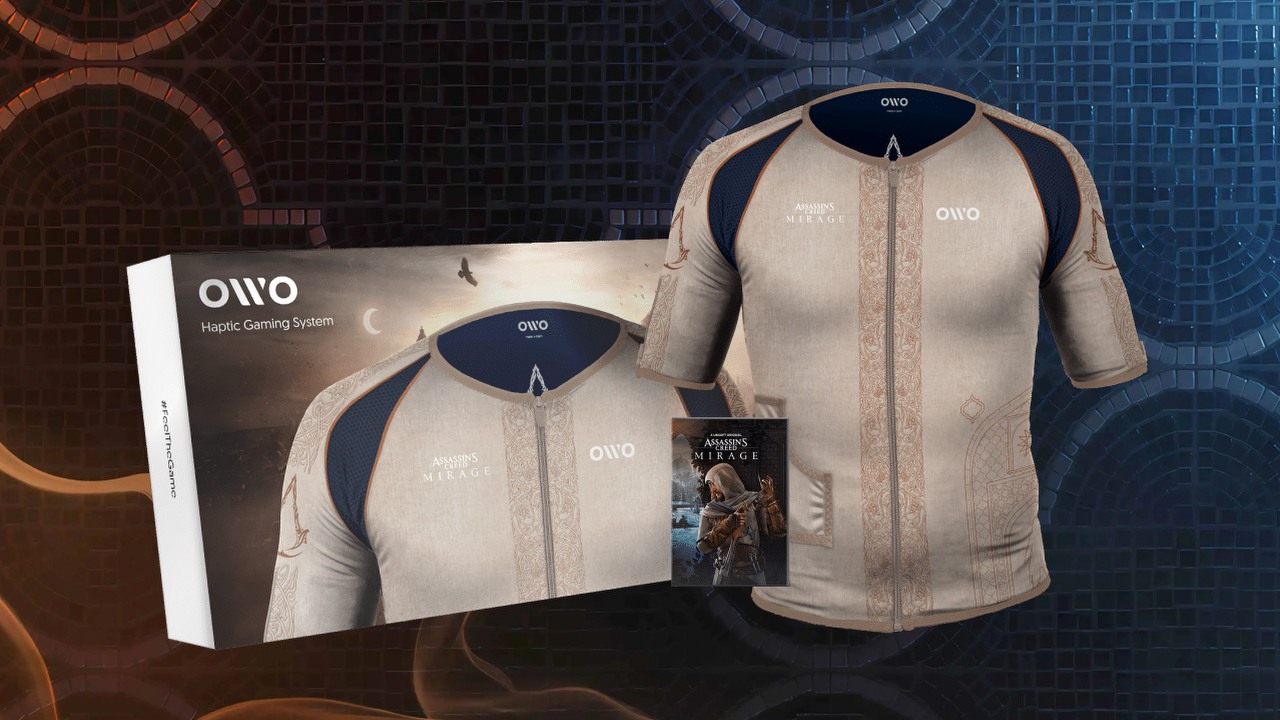 Interaktywna koszulka pomoże lepiej wczuć się w AC Mirage, źródło grafiki: OWO.