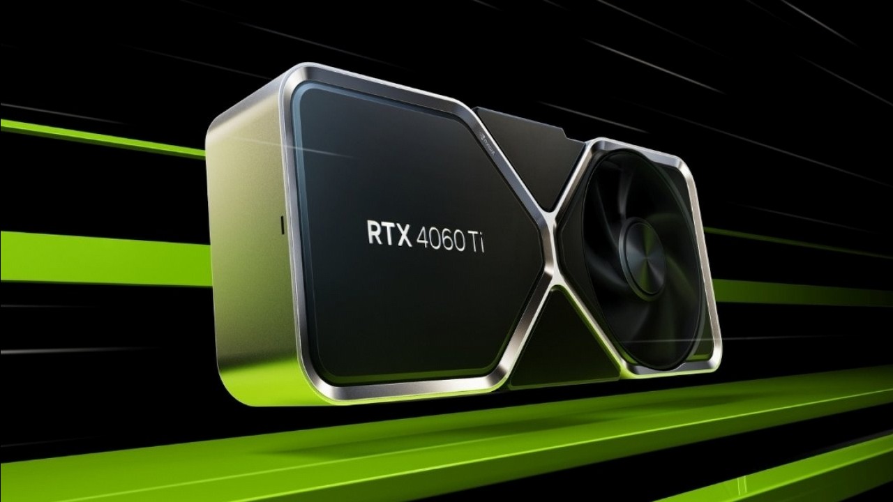 GeForce RTX 4060 Ti 16 GB w benchmarku MSI jest wolniejszy niż wersja 8 GB, źródło grafiki: Nvidia.
