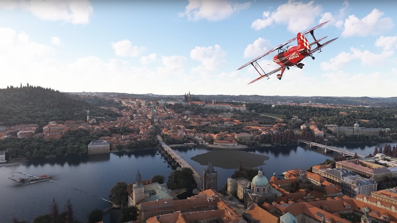 Microsoft Flight Simulator upiększa „Europę Środkowo-Wschodnią”, ale pomija Polskę, źródło grafiki: Microsoft.