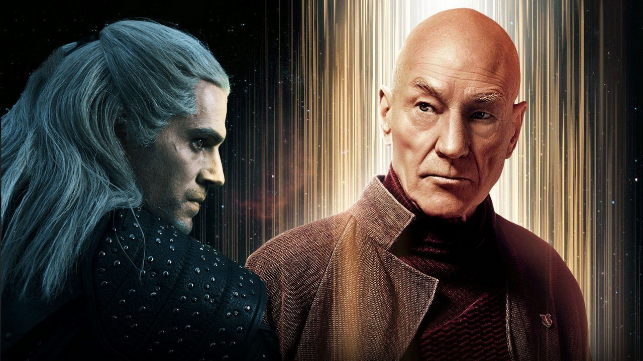 Tego Star Wars i Wiedźmin Netflixa mogą nauczyć się od serialu Star Trek: Picard, źródło grafiki: Wiedźmin, twórczyni: Lauren Schmidt Hissrich, Netflix 2019; Star Trek: Picard, twórcy: Akiva Goldsman, Michael Chabon, Kirsten Beyer i Alex Kurtzman, CBS 2020.