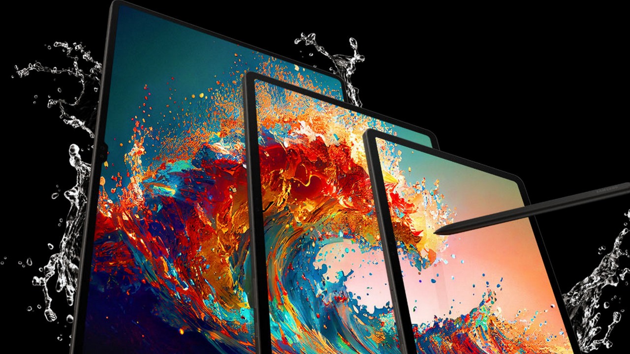 Galaxy Tab S9 Ultra umożliwia pisanie i rysowanie pod wodą, źródło grafiki: Samsung.