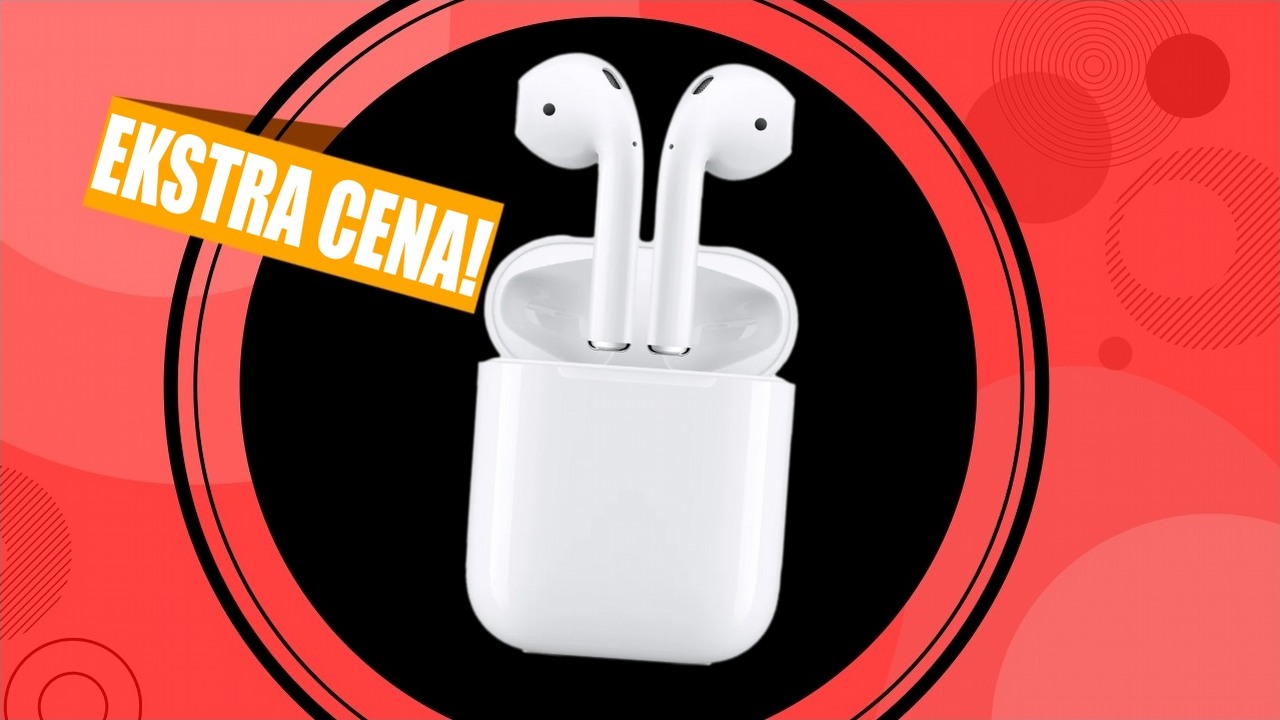 AirPods 2. generacji w kosmicznie niskiej cenie. Promocja na słuchawki Apple, źródło grafiki: Apple.