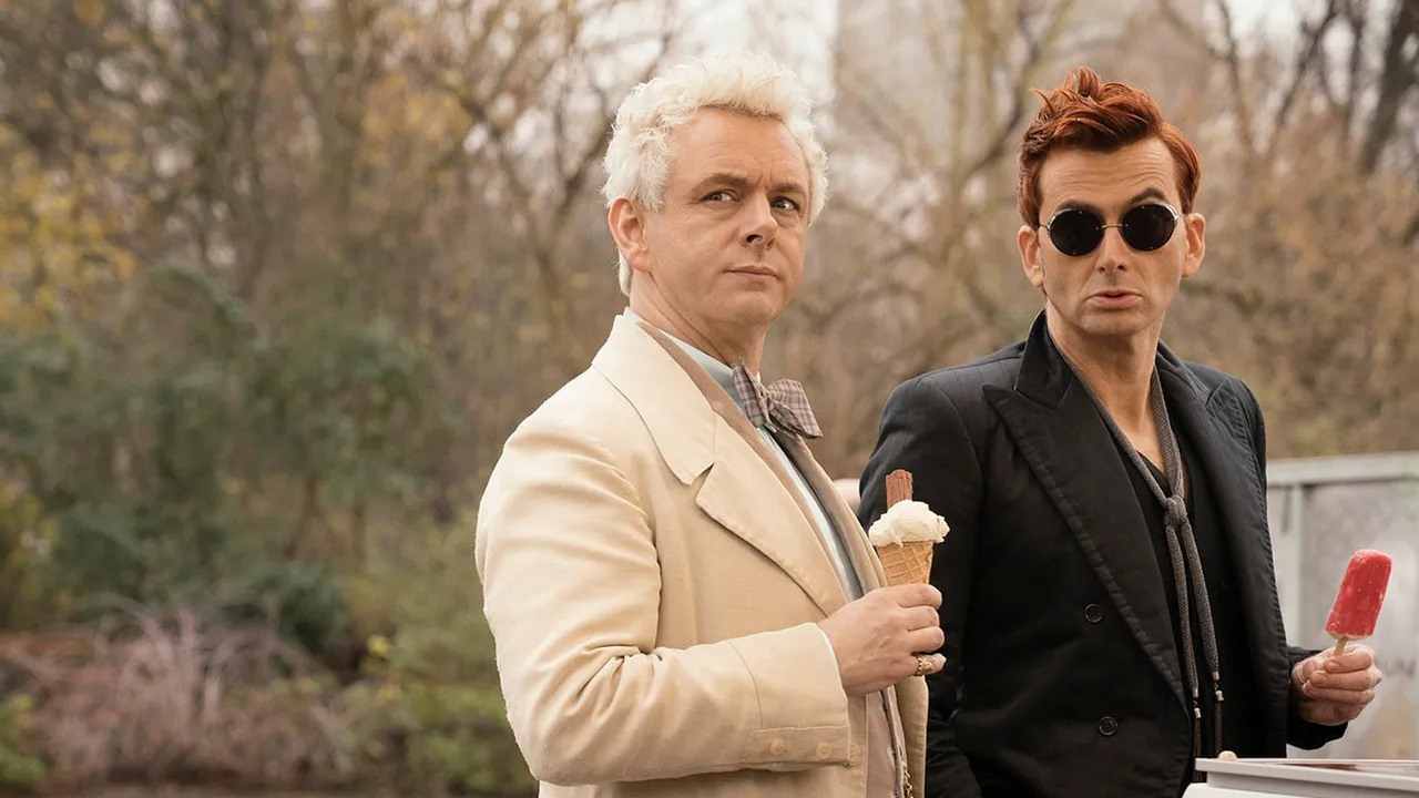 Czy 3. sezon serialu Dobry omen powstanie? Neil Gaiman o przyszłości serii, źródło grafiki: Dobry omen, Douglas Mackinnon, Prime Video, 2019.