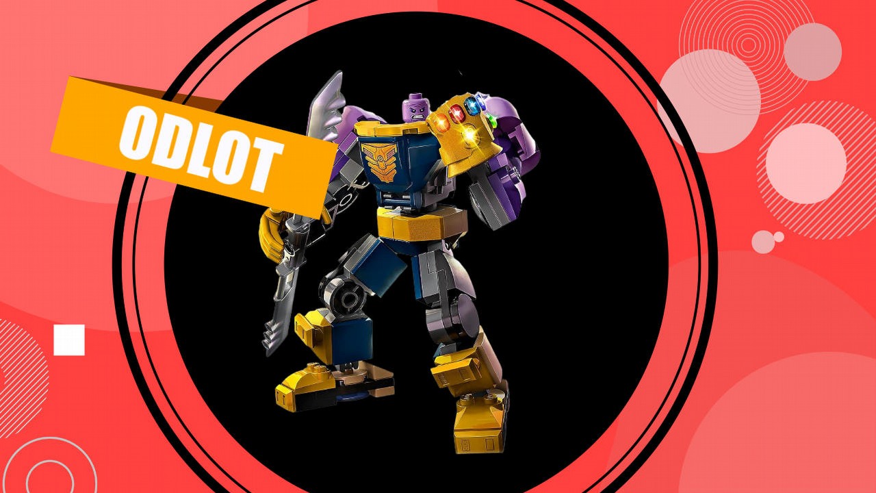 Mechaniczna zbroja Thanosa - zestawy LEGO Marvel w niskich cenach!, źródło grafiki: LEGO.