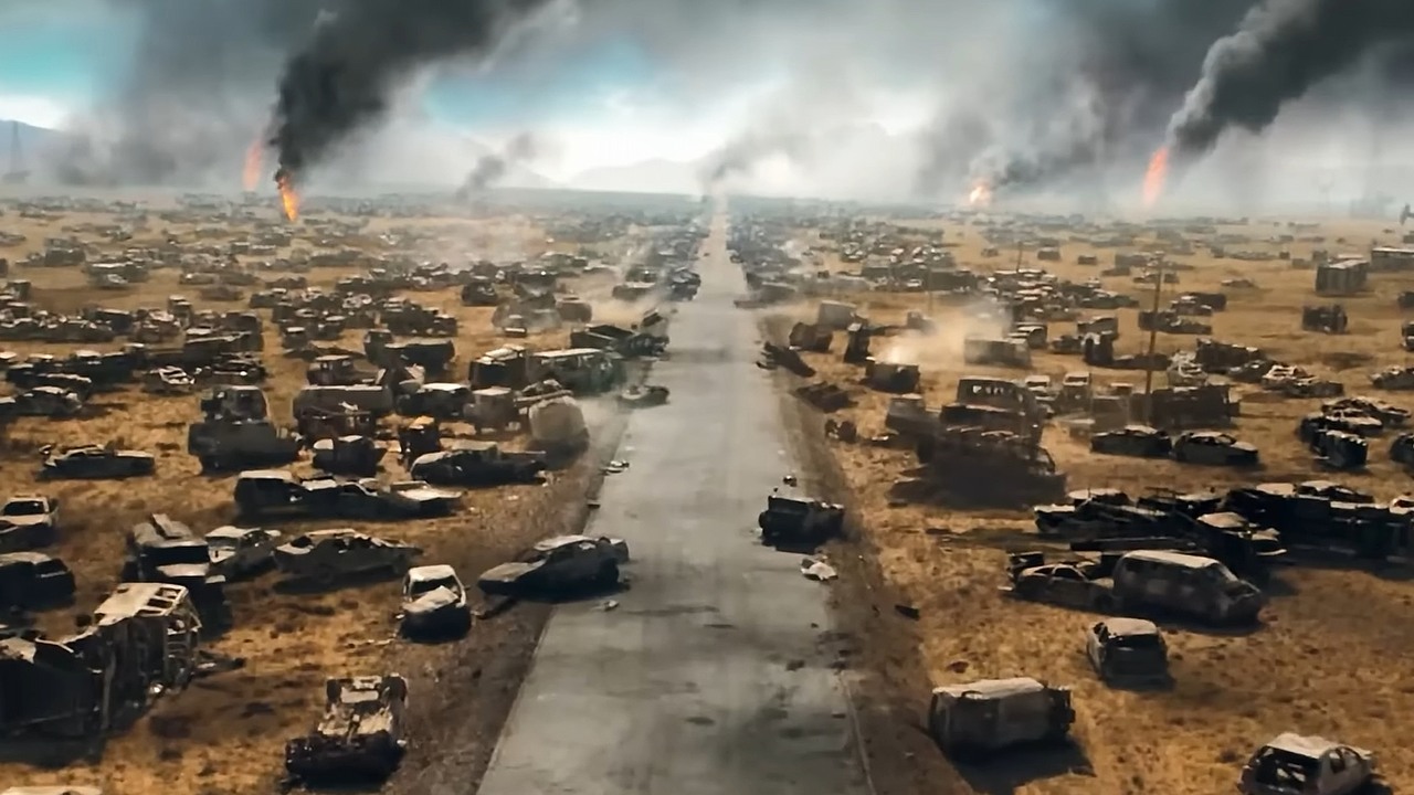 Netflix uratował film akcji w stylu Mad Maxa, którego nikt nie chciał wypuścić w kinach. Teraz jest hitem platformy, źródło grafiki: Hidden Strike, Scott Waugh, Changchun Film Studio, 2023.