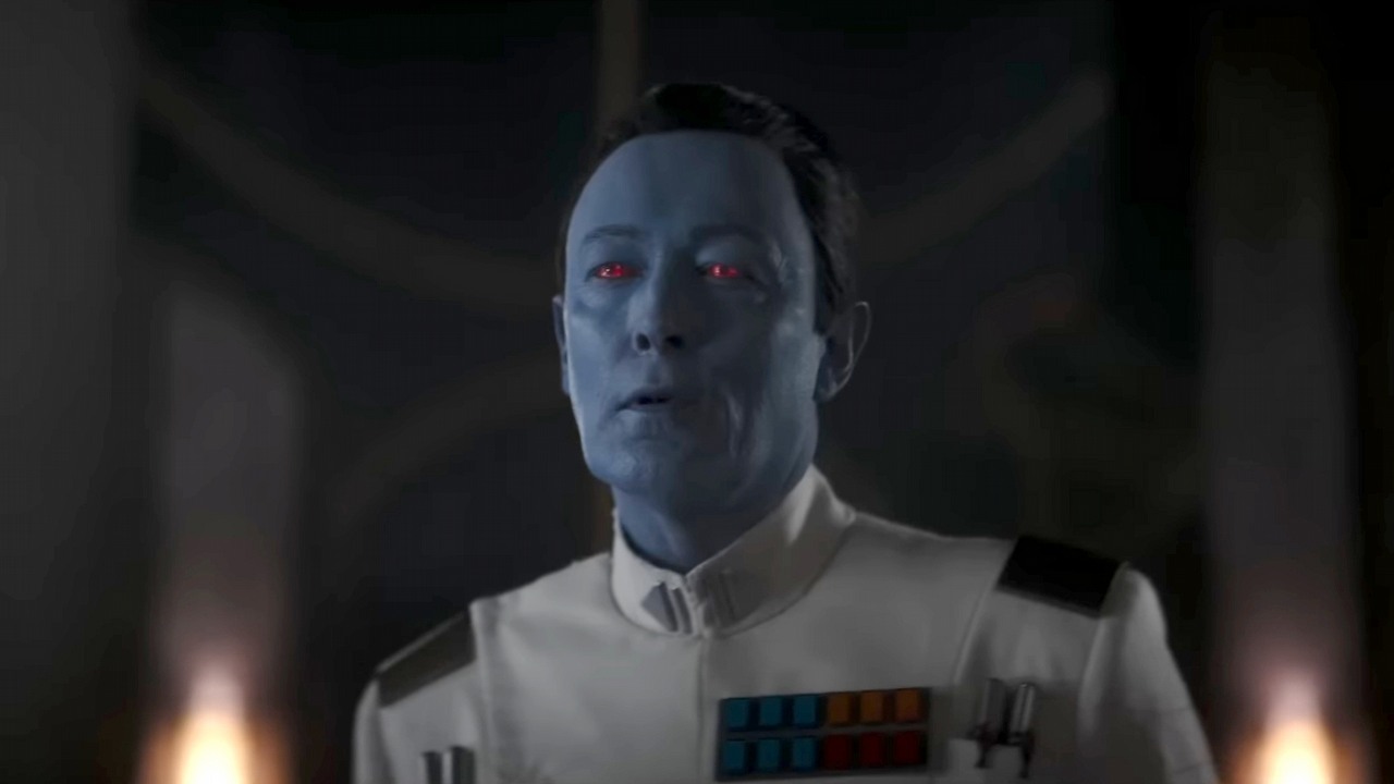 Odtwórca Thrawna o tym, czego możemy spodziewać się po jego postaci w Ahsoce, źródło grafiki: Ahsoka; Dave Filoni; Disney+; 2023.