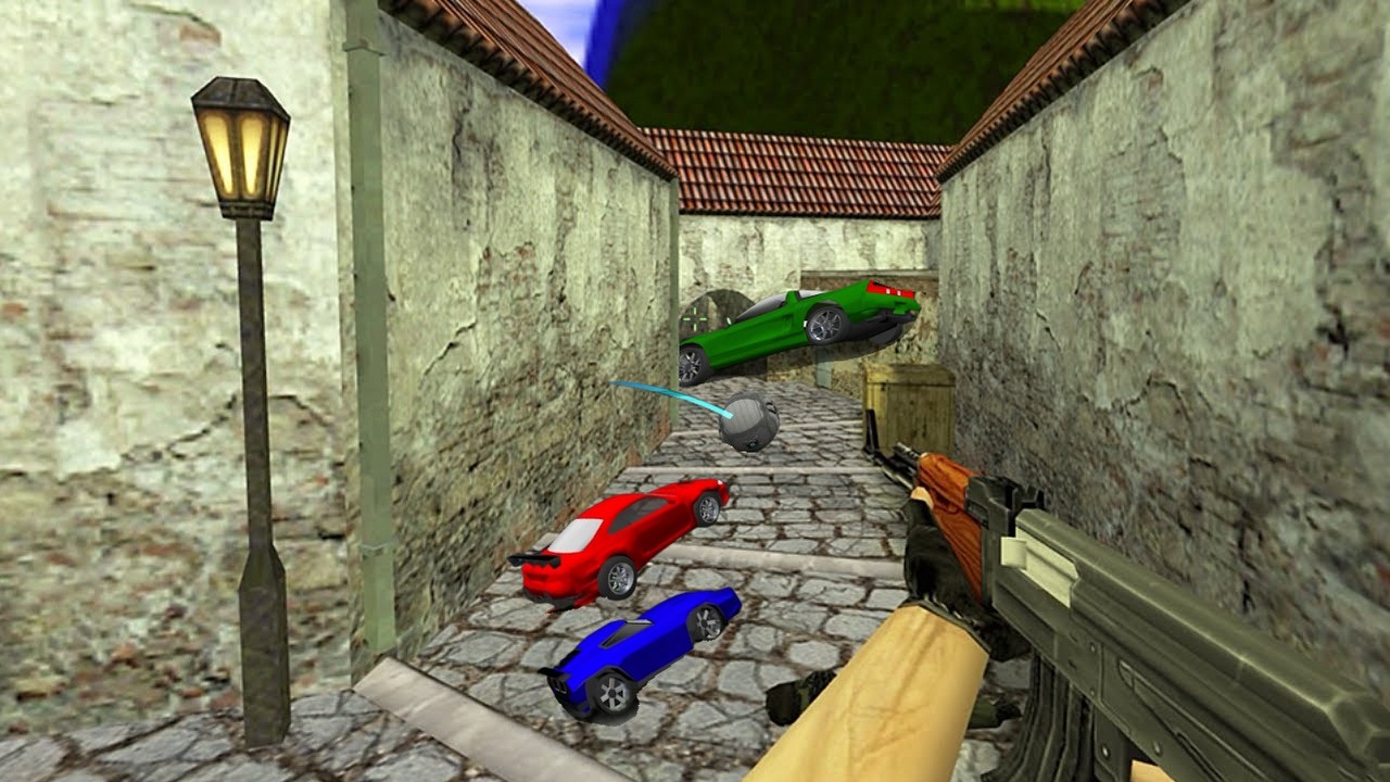 Zadziwiający projekt przenosi Rocket League bezpośrednio do kultowego CS, źródło grafiki: KaledYT.
