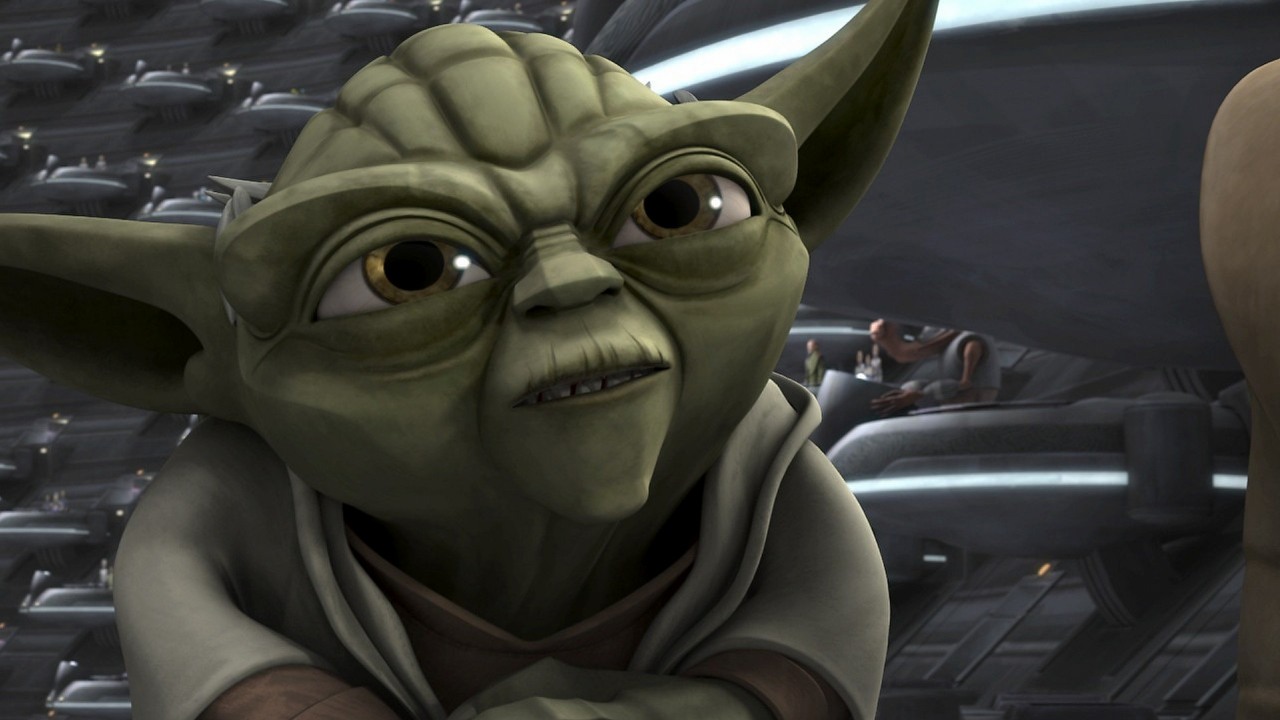 Usunięta scena ze Star Wars udowadnia, że Yoda wierzył w Anakina, choć Rada Jedi nie ufała Skywalkerowi, źródło grafiki: Gwiezdne wojny: Wojny klonów; Dave Filoni; Cartoon Network; 2008.