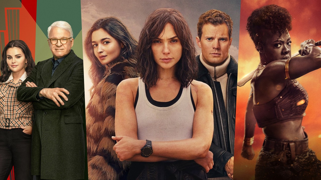 Co obejrzeć na Netflix, HBO Max i Disney Plus w weekend 11-13 sierpnia 2023 roku, źródło grafiki: Zbrodnie po sąsiedzku, Steve Martin i John Hoffman, Hulu, 2021 / Misja Stone, Tom Harper, Netflix, 2023 / Królowa wojownik, Gina Prince-Bythewood, Sony Pictures Releasing, 2022.