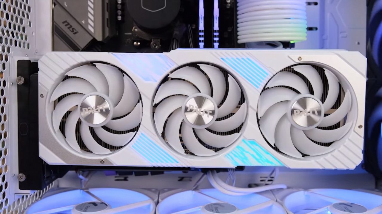 Palit RTX 4070 Ti GamingPro White OC do wygrania w konkursie, źródło grafiki: Palit..