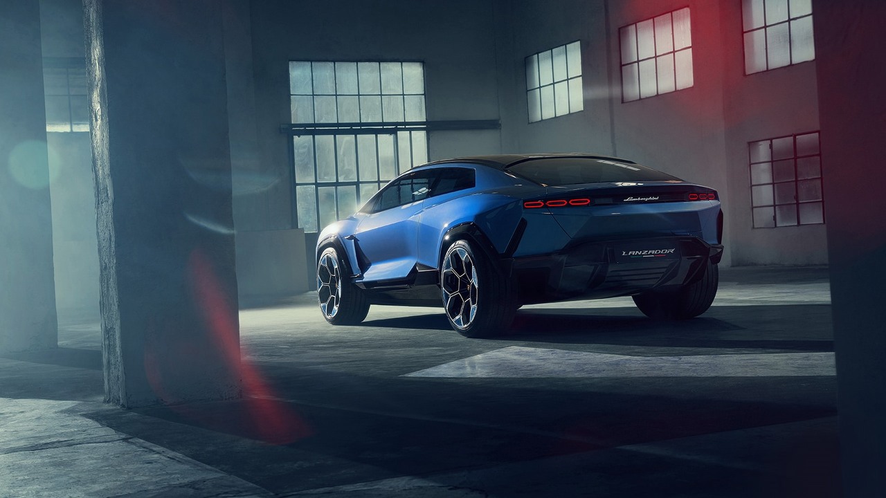Nie dość że SUV to jeszcze elektryk; nowe Lamborghini podzieli fanów marki, źródło grafiki: Lamborghini.