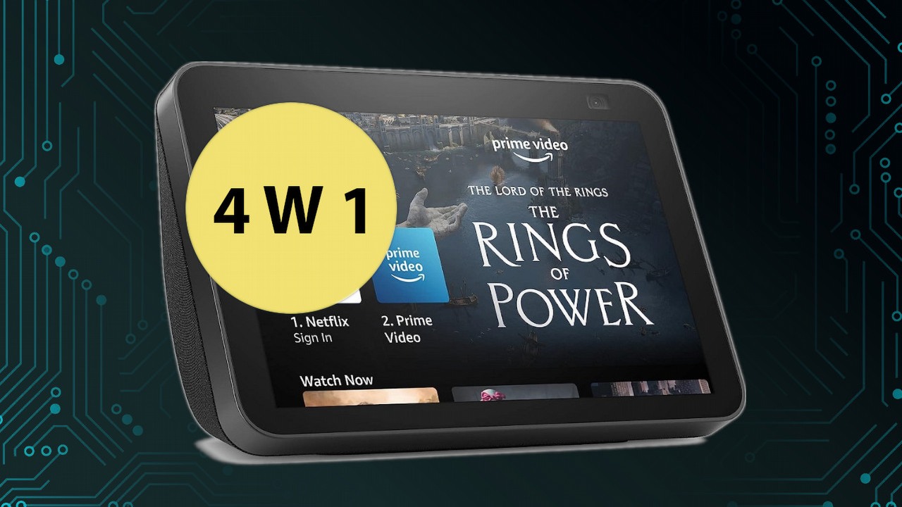 Głośniki stereo, wyświetlacz HD i wbudowana kamerka, a do tego Alexa.