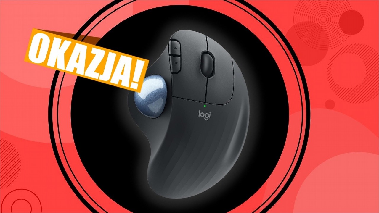 Myszka z trackballem w takiej cenie to świetna okazja! Promocja na Logitech Ergo M575, źródło grafiki: Logitech; materiały promocyjne.