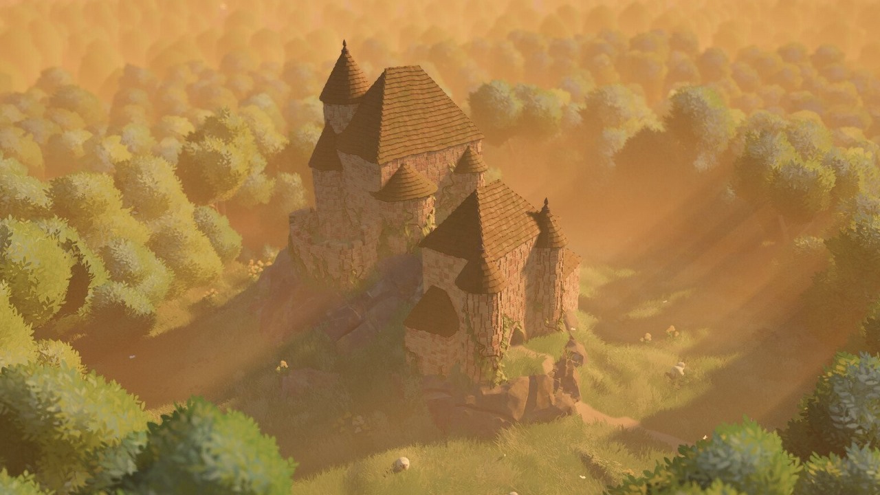 Zobacz sielski zwiastun pięknej gry o budowaniu zamków Tiny Glade, źródło grafiki: Pounce Light.