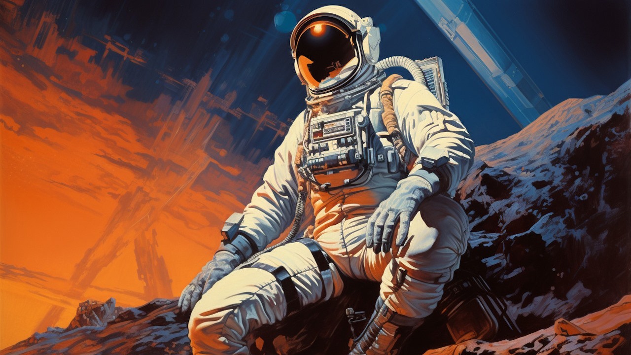 Starfield w temacie questów nie będzie oczywisty, twierdzi szef Bethesdy, źródło grafiki: Midjourney..