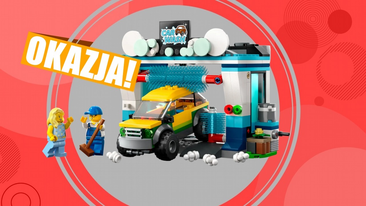 Zestaw LEGO Myjnia samochodowa nie był nigdy w takiej promocji!, źródło grafiki: LEGO.