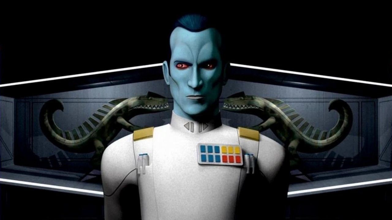 Ten zaskakujący zwrot akcji z Ahsoki sugerowano już w Mandalorianinie. Chodzi o admirała Thrawna, źródło grafiki: Gwiezdne wojny: Rebelianci, Dave Filoni, Lucasfilm, 2014..