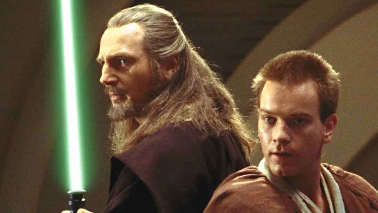 Liam Neeson zdradził powód, przez który nie podoba mu się kierunek Gwiezdnych wojen, źródło grafiki: Gwiezdne wojny: Mroczne widmo, George Lucas, Lucasfilm, 1999.