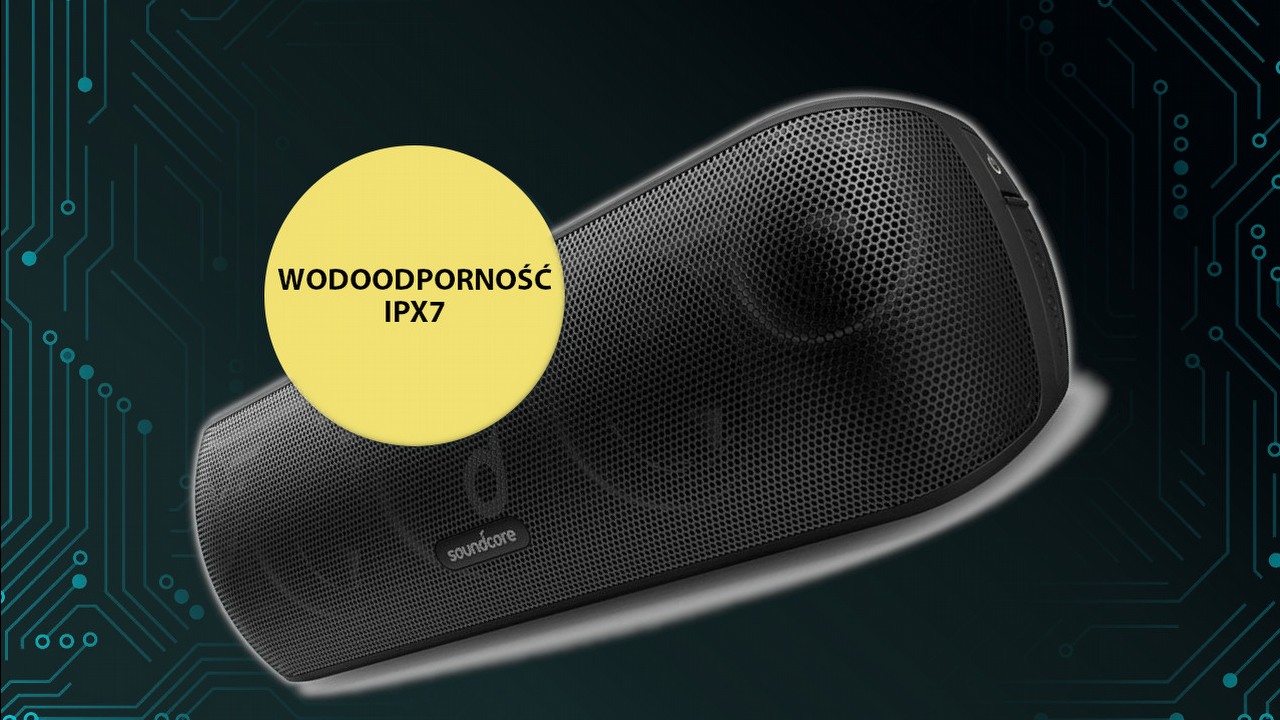 Moc i odporność to główne cechy wyróżniające ten głośnik przenośny.