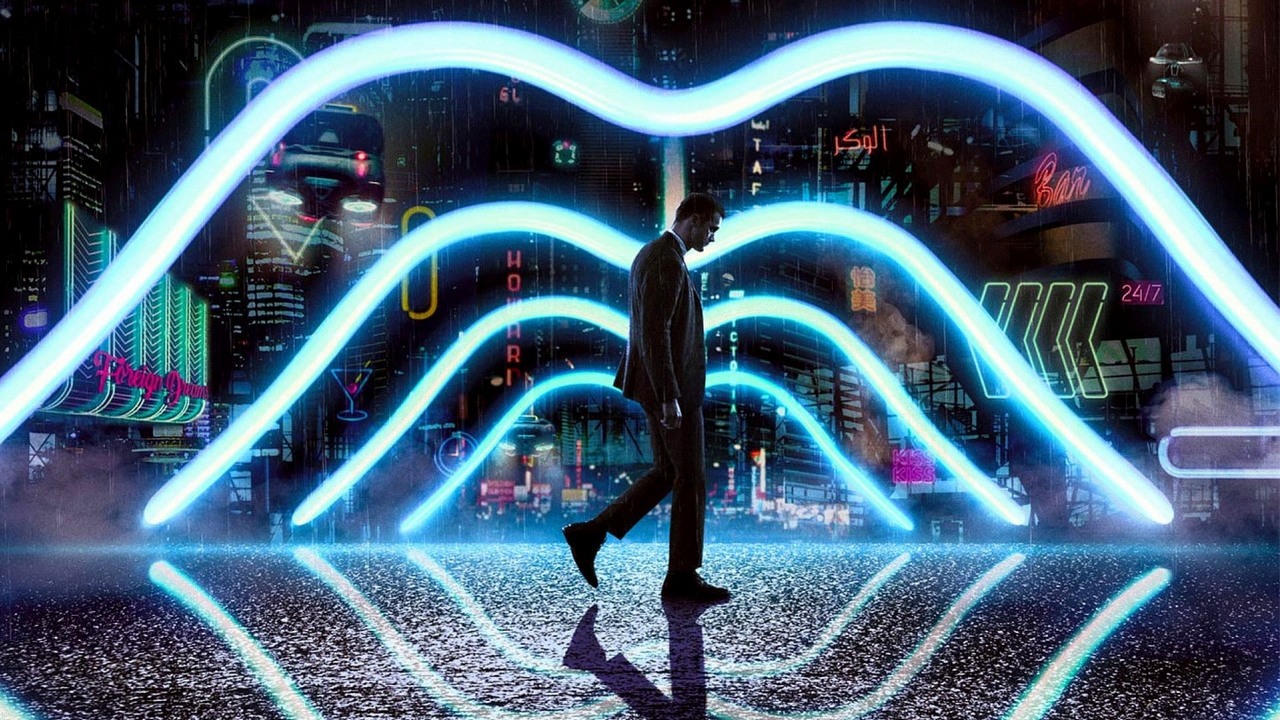 5 lat temu Netflix stworzył swojego „Blade Runnera” i zawiódł. Ludzie go nienawidzili, źródło grafiki: Bez słowa; reż. Duncan Jones; Netflix, 2018.