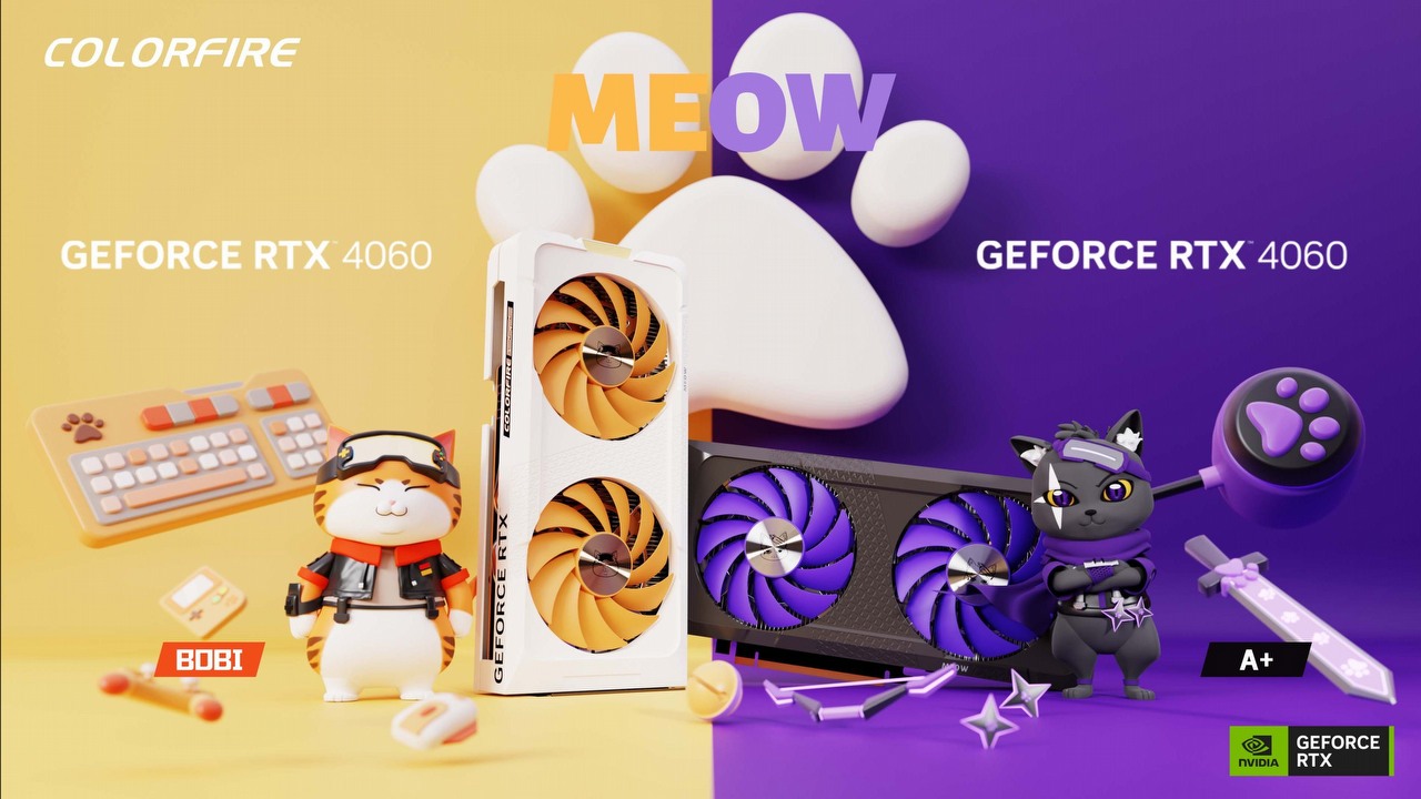 Fani kotów w końcu będą mogli zbudować sensowny PC, Colorful wprowadza całą linię kociego sprzętu, źródło grafiki: Colorful.