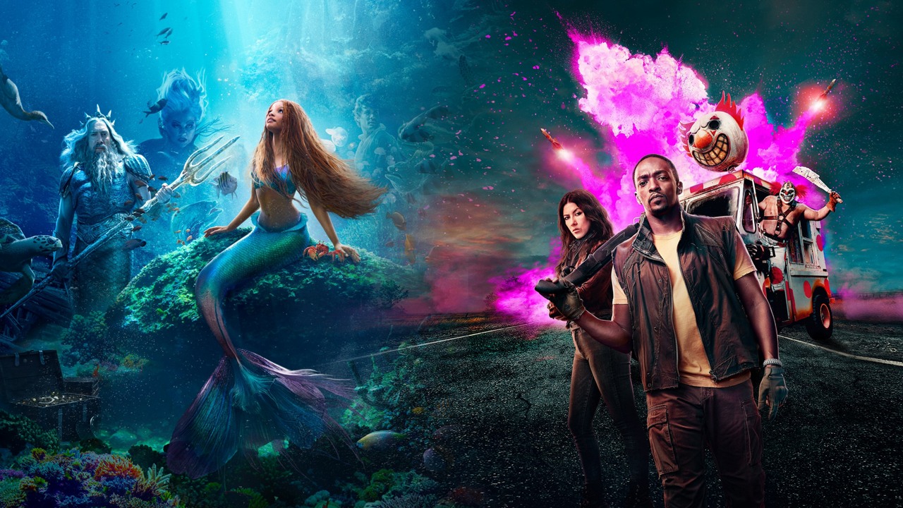 Co obejrzeć na Netflix, HBO Max i Disney Plus w weekend 8-10 września 2023 roku, źródło grafiki: Mała syrenka, Rob Marshall, Walt Disney Pictures, 2023 / Twisted Metal, Rhett Reese, Paul Wernick i Michael Jonathan Smith, Peacock, 2023.