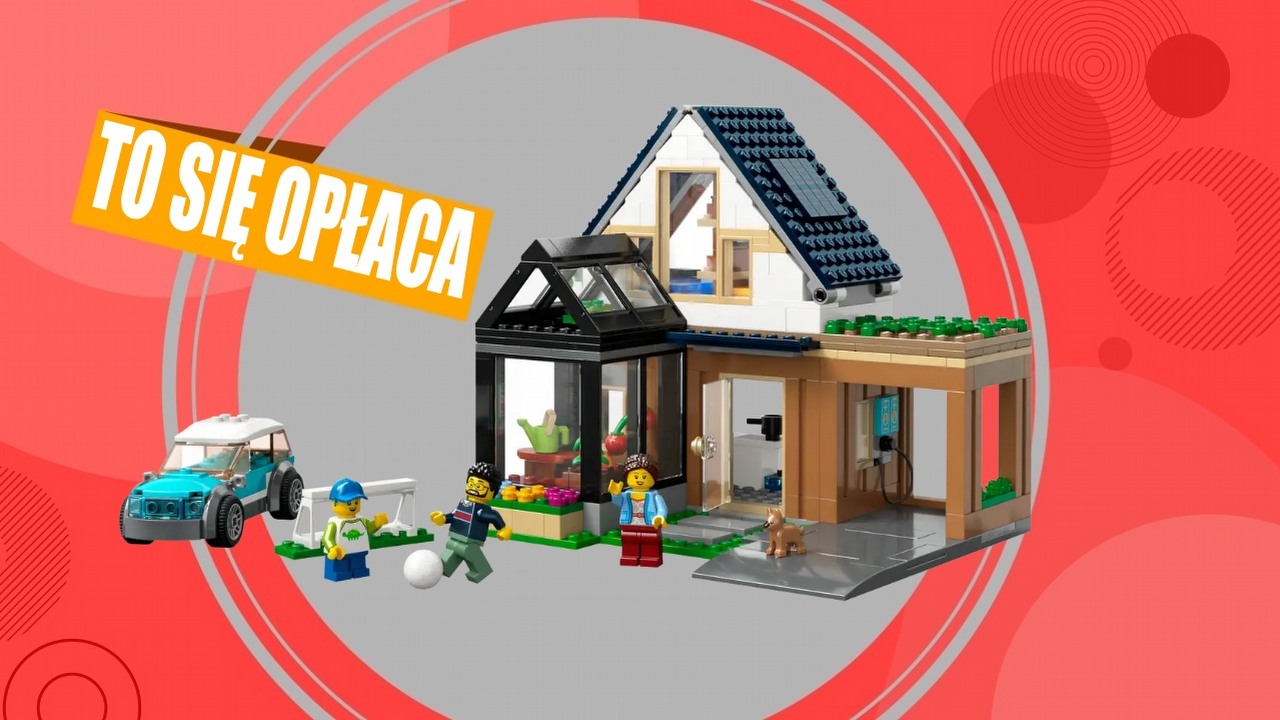 Prześliczny zestaw LEGO w kuszącej promocji. Domek rodzinny z samochodem elektrycznym!, źródło grafiki: LEGO.