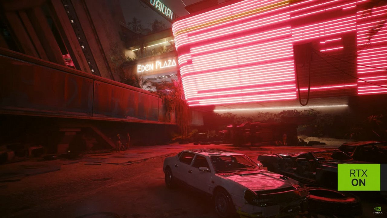 Debiut DLSS 3.5 wraz ze sterownikami Game Ready od Nvidii dla Cyberpunk 2077: Phantom Liberty, źródło grafiki: Nvidia.