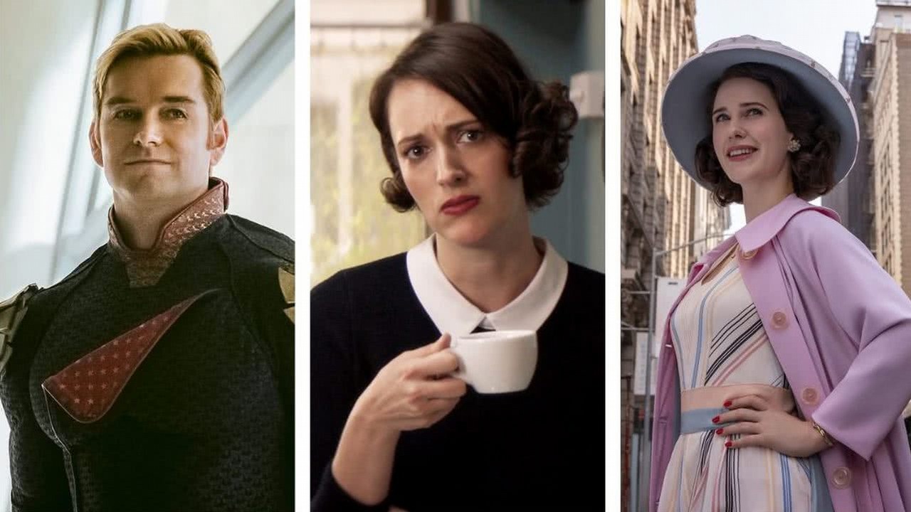 Amazon planuje wprowadzić reklamy na Prime Video, źródło grafiki: The Boys, Eric Kripke, Amazon Prime Video, 2019 / Fleabag, Phoebe Waller-Bridge, Two Brothers Pictures, 2016 / The Marvelous Mrs. Maisel, Amy Sherman-Palladino, Amazon Prime Video, 2017.