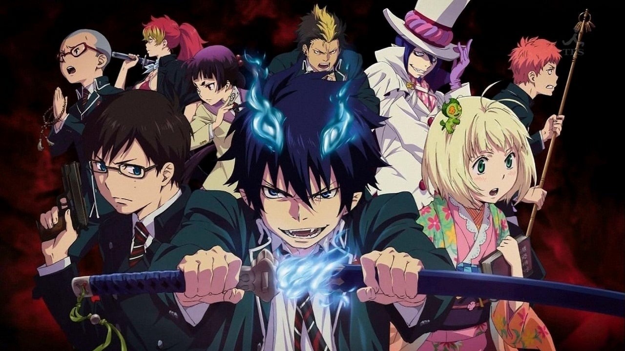 To cieszące się sympatią widzów anime powróci po 7 latach. Oto data premiery nowej serii, źródło grafiki: Blue Exorcist: Kyoto Saga, Koichi Hatsumi, A-1 Pictures, 2017.