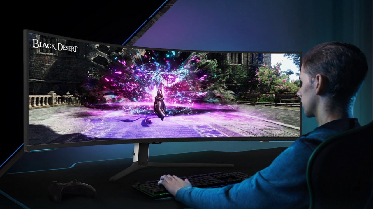 GeForce RTX 4090 najwidoczniej nie jest wystarczający, by osiągnąć pełne możliwości topowego monitora Samsunga, źródło grafiki: Samsung.