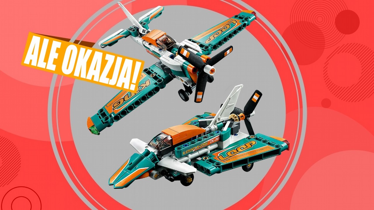Ale odlot! Samolot wyścigowy z serii LEGO Technic w zaskakującej promocji, źródło grafiki: LEGO.