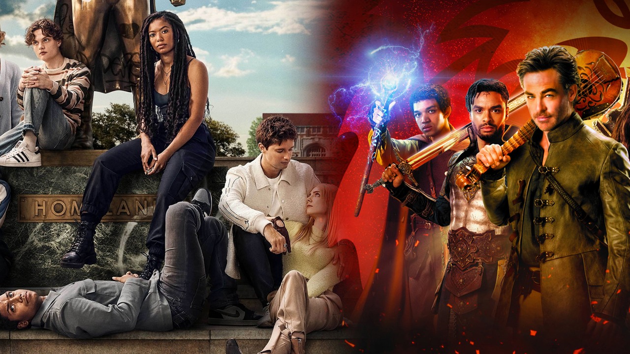 Co obejrzeć na Prime Video, Apple TV Plus i SkyShowtime w weekend 19 września - 1 października 2023 roku, źródło grafiki: Pokolenie V, Craig Rosenberg, Evan Goldbergi Eric Kripke, Amazon Prime Video / Dungeons & Dragons: Złodziejski honor, Jonathan Goldstein i John Francis Daley, Paramount Pictures, 2023.